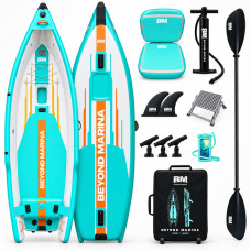 Надувной рыбацкий каяк Beyond Marina Full Drop-Stitch 12'6" (380х100х50 см)