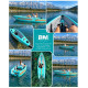 Надувной рыбацкий каяк Beyond Marina Full Drop-Stitch 12'6" (380х100х50 см)