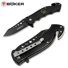 Нож складной Boker Magnum Special Forces — 440A, Assist, стеклобой, стропорез
