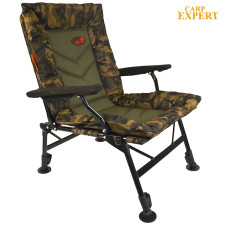 Кресло карповое Carp Expert COMFORT CAMO с подлокотниками, до 120 кг
