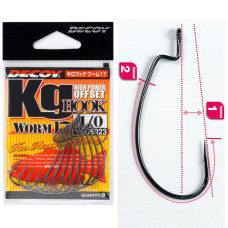 Крючок офсетный Decoy Worm17 Kg Hook