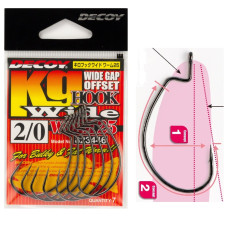 Крючок офсетный Decoy Worm 25 Hook Wide