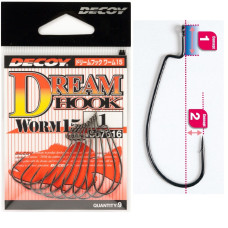 Крючок офсетный Decoy Worm15 Dream Hook