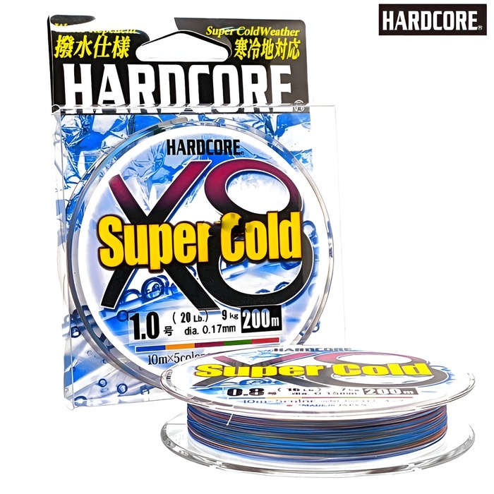 Шнур плетеный Duel Hardcore Super Cold X8 200m 5Color