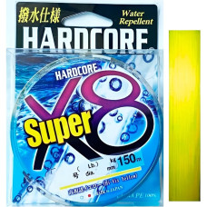 Плетёный шнур Duel Hardcore Super X8 Hi-Vis Yellow