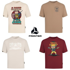 Футболка мужская Frontier — хлопковая с принтом, oversize, 95% хлопок