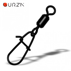 Карабин GURZA Rolling Swivel Stainless Steel Crankbait Snap BK