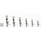 Застёжка с вертлюгом GURZA Rolling Swivel Screwed Snap BN