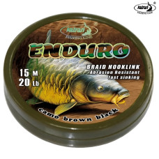 Поводковый материал Katran Enduro — мягкий, плетёный, без покрытия, камуфляж