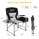 Кресло раскладное KingCamp Director Chair Black/Mediumgrey