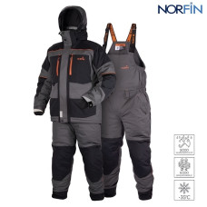 Зимний костюм Norfin DISCOVERY 3 GR — тёплый непромокаемый костюм для рыбалки до -35°C