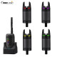 Набор сигнализаторов Prologic K3 Bite Alarm Set 4+1 (Green,Yellow,Red,Blue)