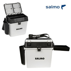 Ящик для зимней рыбалки Salmo (высокий) – рыболовный ящик с ремнём и отделениями