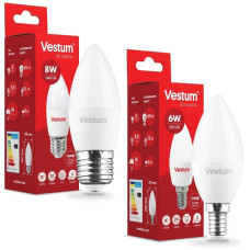 Лампа LED Vestum C37 220V 
