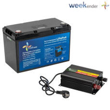 Аккумулятор Weekender с нагревателем, дисплеем 12.8V 100AH +зарядка 30А