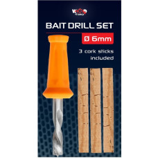 Набор корковых палочек 3 шт со сверлом W4C BAIT DRILL SET