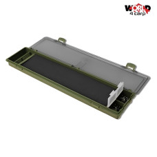Поводочница карповая World4Carp Rig Box – с отделениями и прозрачной крышкой