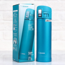 Термокружка ZOJIRUSHI SM-KB48AW 0.48л цв:голубой металик