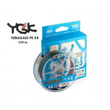 Шнур плетеный YGK Veragass PE x4 150m 
